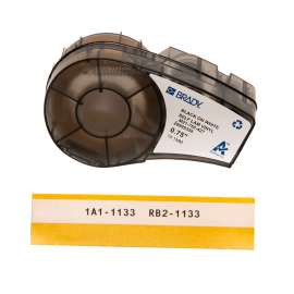 Self-Laminating Vinyl Wrap Around Labels with Ribbon for M210 M211 BMP21-PLUS Printers - 0.75"