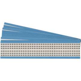 Solid Numbers Scored Wire Marker Acetate Cloth Legend: 25, 900 Total