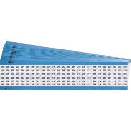 Wire Marker Card Repositionable Vinyl Cloth Legend: 200 to 224 625 Total