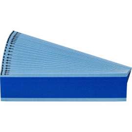 NEMA Wire Marker Repositionable Vinyl 1.50in H x 0.25in W Light Blue PK/25 Crds