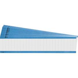 NEMA Wire Marker Repositionable Vinyl Cloth 1.50in H x 0.25in W White PK/25 Crds