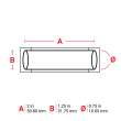 Double Sided PermaSleeve Polyolefin Fluid Resistant Wire Marking Sleeves, 0.75