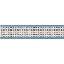 Solid Numbers Scored Wire Marker Acetate Cloth Legend: 10, 1800 Total