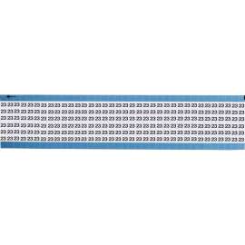 Numerical Wire Markers Permanent Adhesive Vinyl 0.75 in H Legend: 23, 1800 Total