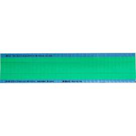 NEMA Wire Marker Perm Adhesive Vinyl 0.75in H x 0.25in W Light Green PK/25 Crds