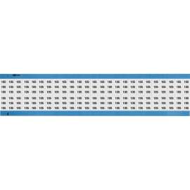Numerical Wire Markers Repositionable Vinyl 0.75in H Legend: 105, 1250 Total