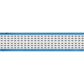Numerical Wire Markers Repositionable Vinyl 0.75in H Legend: 108, 1250 Total