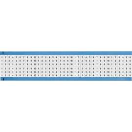 Wire Marker Card Repositionable Vinyl Cloth Legend: 1 to 10 1500 Total