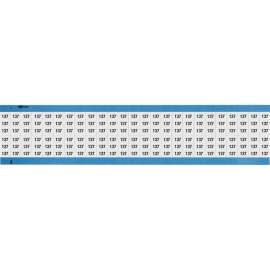 Numerical Wire Markers Repositionable Vinyl 0.75in H Legend: 137, 1250 Total