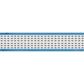 Numerical Wire Markers Repositionable Vinyl 0.75in H Legend: 196, 1250 Total