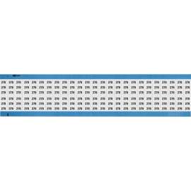Numerical Wire Markers Repositionable Vinyl 0.75in H Legend: 278, 1250 Total