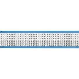 Numerical Wire Markers Repositionable Vinyl 0.75in H Legend: 27, 1800 Total