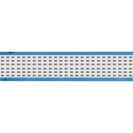 Numerical Wire Markers Repositionable Vinyl 0.75in H Legend: 293, 1250 Total