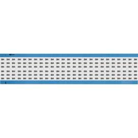Numerical Wire Markers Repositionable Vinyl 0.75in H Legend: 384, 1250 Total
