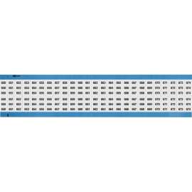 Wire Marker Card Repositionable Vinyl Cloth Legend: 650 to 674 1250 Total