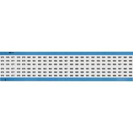 Wire Marker Card Repositionable Vinyl Cloth Legend: 975 to 999 1250 Total