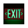 Plastic Photoluminescent Exit Sign 8.75