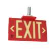 Plastic Photoluminescent Exit Sign 8.75