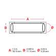PermaSleeve HX Heat Shrink Wire Marking Sleeves, White, 0.25
