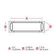 PermaSleeve HX Heat Shrink Wire Marking Sleeves, White, 1.5