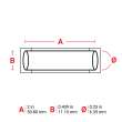 PermaSleeve HX Heat Shrink Wire Marking Sleeves, White, 0.25