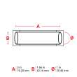 PermaSleeve HX Heat Shrink Wire Marking Sleeves, Yellow, 1