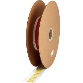 PermaSleeve HX Heat Shrink Double Sided Wire Marking Sleeves, Yellow, 0.5" Dia x 1" W, Roll of 5000 Each