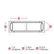 PermaSleeve HX Heat Shrink Double Sided Wire Marking Sleeves, Violet, 0.75