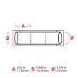 PermaSleeve HX Heat Shrink Wire Marking Sleeves, Yellow, 0.375