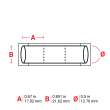 PermaSleeve HX Heat Shrink Double Sided Wire Marking Sleeves, Orange, 0.5