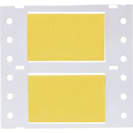 PermaSleeve HX Heat Shrink Double Sided Wire Marking Sleeves, Yellow, 0.75" Dia x 0.67" W, Roll of 7500 Each