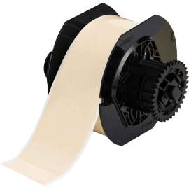 B30 Series Low-Halide Polyester Labels 2.25 in W x 100 ft L Tan