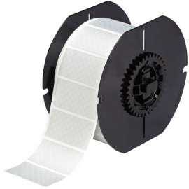 B30 Series Metallized Polyester Labels 1 in H x 2 in W Silver 1225/RL