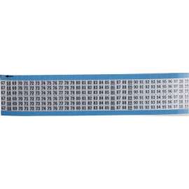 Letters and Numbers Scored Wire Marker Aluminum Foil Legend: 67 to 99 1650 Total