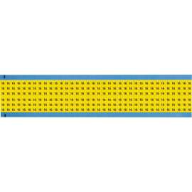 Numerical Wire Markers Repositionable Vinyl 0.75in H Legend: 16, 1800 Total YL