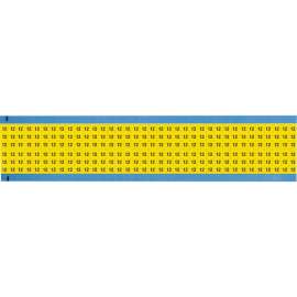 Numerical Wire Markers Repositionable Vinyl 0.75in H Legend: 12, 1800 Total YL