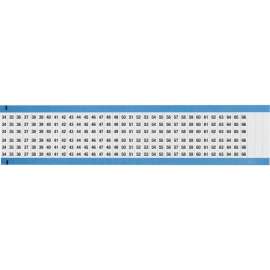 Consecutive Numbers Wire Markers Vinyl, 34 to 66 Black on White 1650 Total