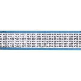 Wire Marker Low Profile Vinyl Legend: 67 to 99, 1650 Total