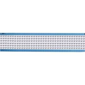 Numerical Wire Markers Permanent Adhesive Vinyl 0.75 in H Legend: 17, 1800 Total