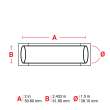 B33 Series PermaSleeve Fluid Resistant Polyolefin Wire Marking Sleeves, 1.5