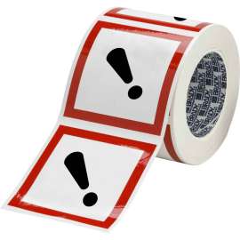 GHS Acute Toxic Picto Label, 4" H x 4" W x .035" D