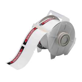 All Weather Permanent Adhesive Vinyl Labels for GlobalMark Printer - 2.25" x 3.25" OSHA DANGER Header