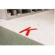 ToughStripe(R) Floor Marking Polyester 8 in Label Number 1 Red 20/PK