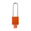 Standard Key Retaining Lockout Aluminum Padlock 3 in Steel Shackle KD Orange
