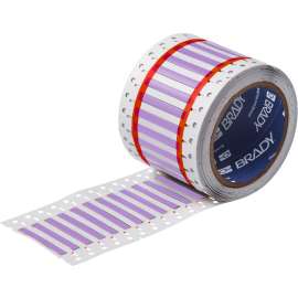 PermaSleeve HX Heat Shrink Double Sided Wire Marking Sleeves, 0.094" Dia x 2" W, Violet, Roll of 500