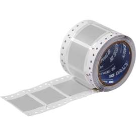 PermaSleeve Heat Shrink Wire and Cable Labels 1" Dia for 3" Core Printers - 1" Gray Double-Sided