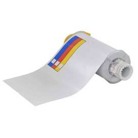 All Weather Permanent Adhesive Vinyl Right-To-Know Labels for BBP85 Printer - 7" x 10" Color Bar and Text