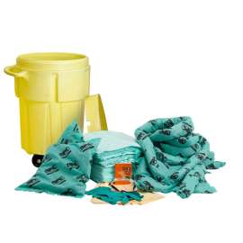 HAZWIK(R) 55-Gallon Drum Spill Control Kit - Chemical Application, Wheeled