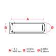 PermaSleeve Heat Shrink Wire and Cable Labels 3/32