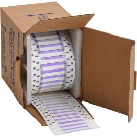 PermaSleeve Heat Shrink Wire and Cable Labels 1/8" Dia for 3" Core Printers - 2" Violet Single-Sided